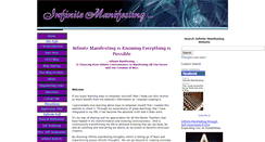 Desktop Screenshot of infinite-manifesting.org